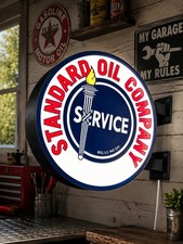Standard Oil Company Led Lightbox Sign Vintage Gas Oil Garage Man Cave Decor Standard Oil Company Led Lightbox Sign Vintage Gas Oil Garage Man Cave Decor