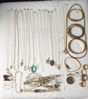 14K 12K 10K Gold Filled Jewelry Lot 225g Scrap Or Wear Must See