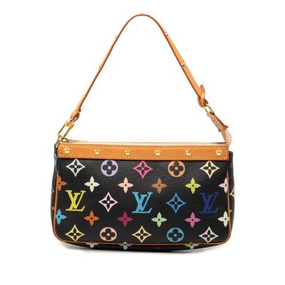 Louis Vuitton Monogram Multicolore Pochette Accessoires Shoulder Bag Black