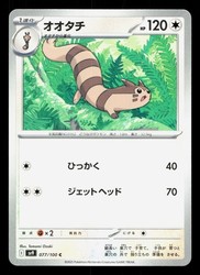 Furret 077/100 Battle Partners Common Japanese Pokemon Card