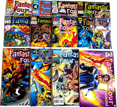 FANTASTIC FOUR UNLIMITED  1 2 3 4 5 6 7 8 9 10 11 & 12  COMPLETE HIGH GRADE SET