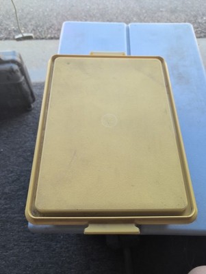 Vintage Large Tupperware Square Keeper Seal Container 15 X 11 X4 Clear W/Lid