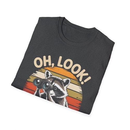 Raccoon Oh Look! Nobody Gives A S**t Trash Panda T-Shirt Sweatshirt - Picture 7 of 12