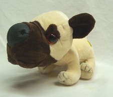 Big Head First SOFT PUG PUPPY DOG W/ BIG HEAD 6" Plush STUFFED ANIMAL Toy