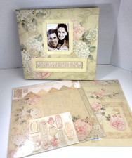 K Company English Floral 12x12 Frame A Name Album Paper Tags Stickers Scrapbook