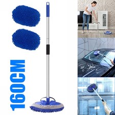 Alu Teleskop Waschbürste 157cm KFZ Autowaschbürste Felgenbürste LKW Bürste PKW