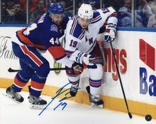 Jesper Fast autographed signed 8x10 photo NHL New York Rangers_ JAG