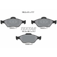 Textar BremsbeläGe Bremsbelegsatz Vorne FüR Toyota Yaris Daihatsu Charade