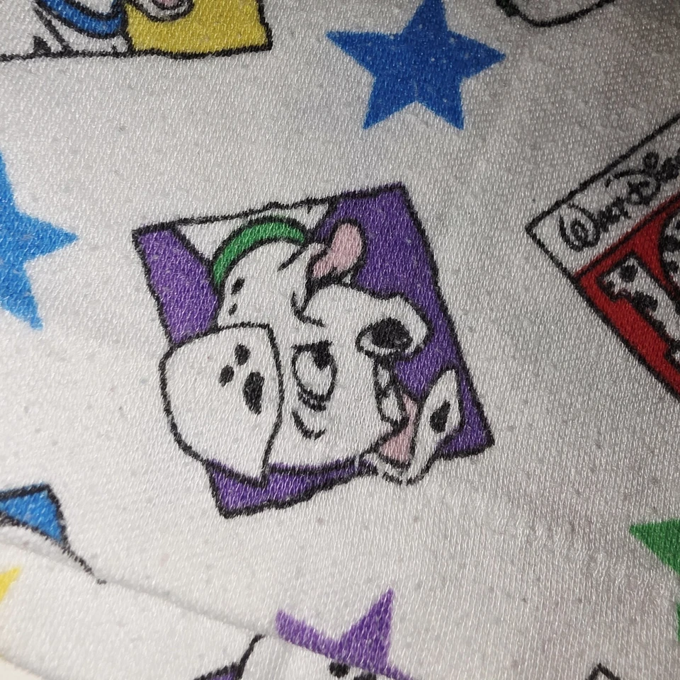 101 DALMATIONS DISNEY Vtg 90s 4T AOP L/S Puppies Turtleneck Shirt Single Stitch  - Image 4 of 4