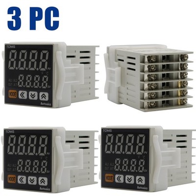 3PC TCN4S-24R Dual Display PID Temperature Controller 100~240VAC For AUTONICS