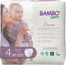 Premium Eco-Friendly Baby Diapers, Size 4 15-31 Lbs , 27 Count