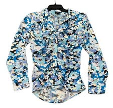 NEW Rails Women's Long Sleeve Floral Shirt Blue Size Small NWT FREE Shipping