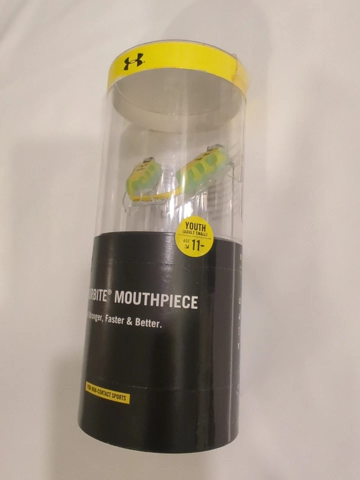 Boquilla Under ArmourBite - Juvenil/Adulto Pequeña - Amarilla - Totalmente Nueva Foto 3 de 4