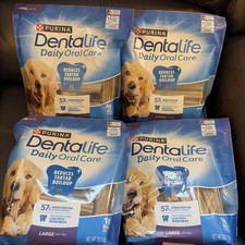  4 Purina Large Dog Dentalife Chews Daily 18 Ct. each