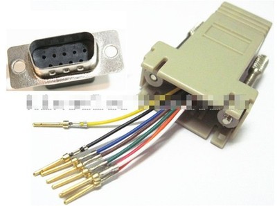 Extender Male DB9 to RJ45 Female RS232 Female M/F Adapter Connecter Convertor K9