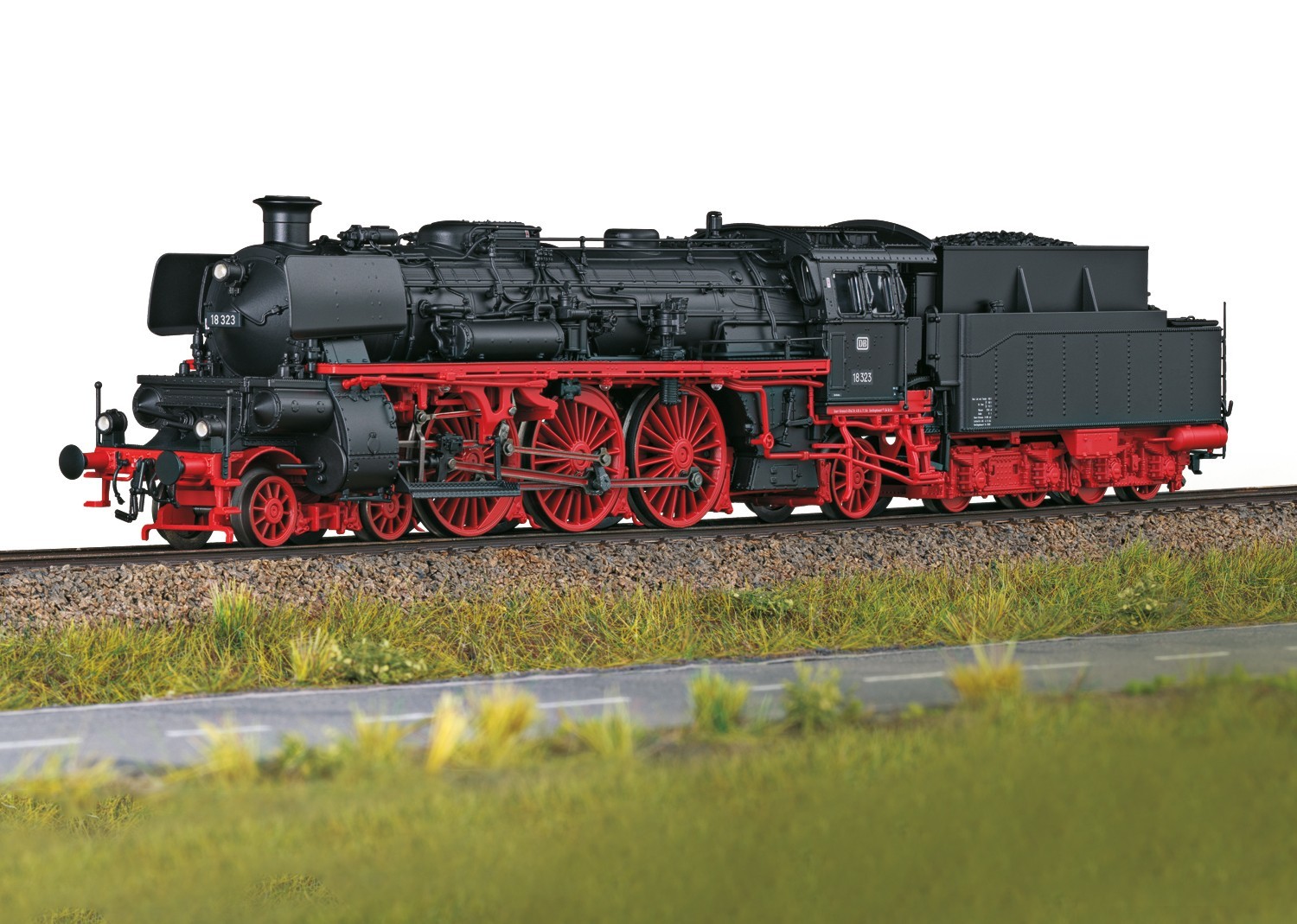 Trix 25323 Dampflokomotive 18 323 der DB in Epoche III f&uuml;r Spur H0 Neuheit 2024