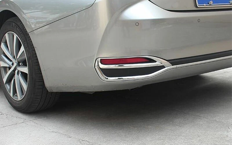 For Lexus ES250 300h 2019-2025 Chrome Rear bumper Reflector Fog Light Cover Trim Foto 3 de 4