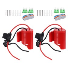 Battery Adapter Converter for 12V Battery with Wire Terminal, 2 Set 28pcs, Red