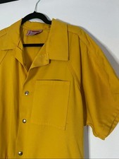 Bob Barker Yellow Prisoner Jumpsuit Short Sleeve Corrections Uniform