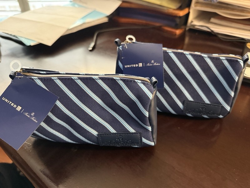 TWO (2) United Airlines Brooks Brothers Amenity Kits Unopened