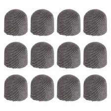 12Pcs Stylus Pen Tips 8mm Conductive Mesh Fiber Touch Screen Pens Tip, Gray