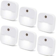 YRWXZYO 6 Pack Night Light Plug in, White LED...