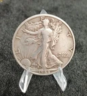 Silver 90% 1944 S  very nice Walking Liberty half dollar  TP 10344