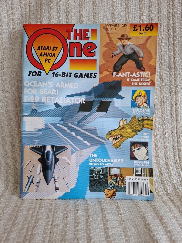 The One Magazine December 1989 Issue 15 Atari ST Amiga PC Vintage Retro Gaming