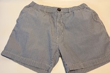 Chubbies Shorts Youth Med Striped Seersucker 5.5" Cotton Stretch Preppy Coastal
