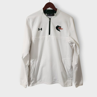Under Armour Mens UAB Blazers White Pullover Windbreaker Sz Small Collegiate