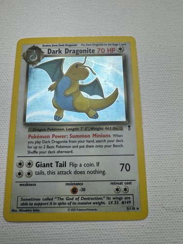 5/110 Legendary Collection Dark Dragonite Holo MP - Picture 2 of 10