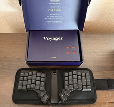 ZSA Voyager Split Mechanical Keyboard - Ambie...
