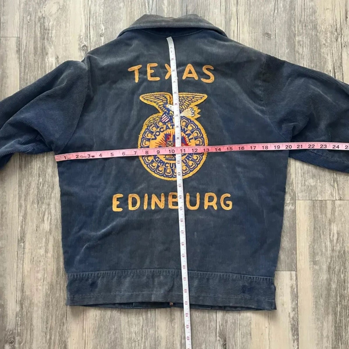 Vintage 70s FFA Agriculture Corduroy Jacket Size 36 Edinburg Texas