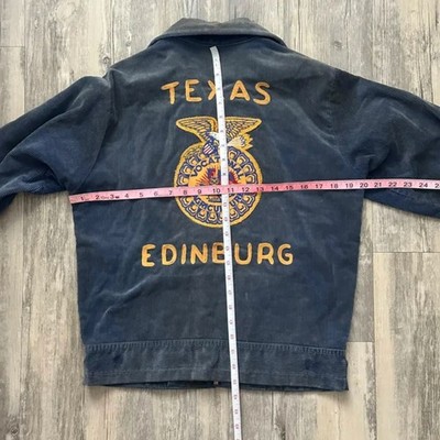 Vintage 70s FFA Agriculture Corduroy Jacket Size 36 Edinburg Texas