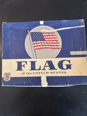 Vintage Annin Defiance 50-Star US Flag Flown Over Capitol 1967 Box & CERTIFICATE