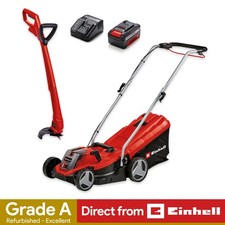 Einhell Cordless 33cm Lawnmower 24cm Strimmer Set PXC Refurb GRADE A
