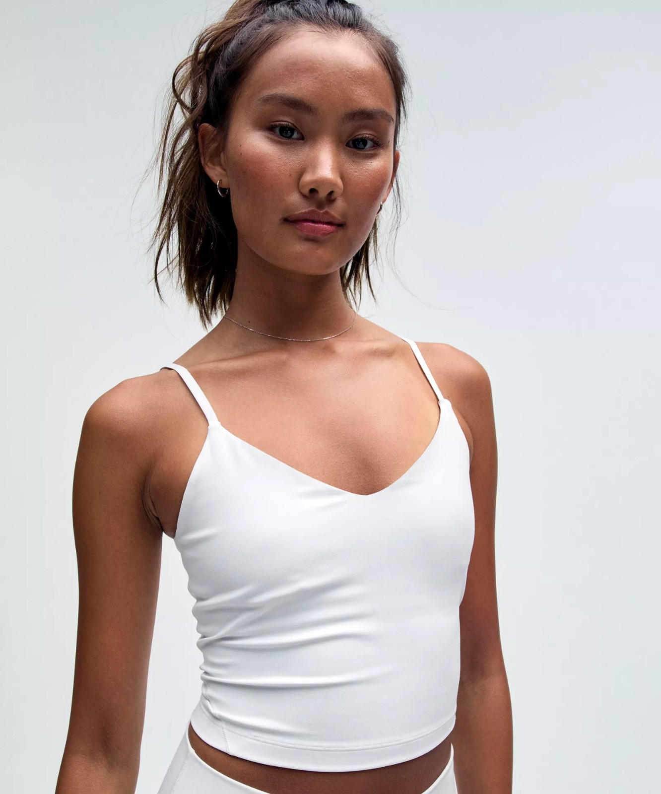 *Size 6* Lululemon Align Cropped Cami Tank Top Light Support A/B Cup WHITE