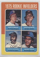 1975 O-Pee-Chee Rookie Infielders Mike Cubbage Doug DeCinces Manny Trillo y8y