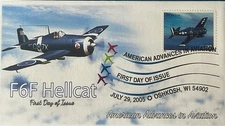 BDAOCITW KSC Cachets 3918 American Advances in Aviation F6F Hellcat Oshkosh WI