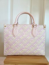 LOUIS VUITTON Stardust Onthego PM Monogram Empreinte Shoulder Bag Light Pink