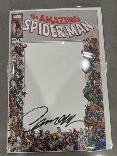 Amazing Spider-Man #6  Signed J Scott Campbell Blank  Marvel 2025 NM Ltd 3000