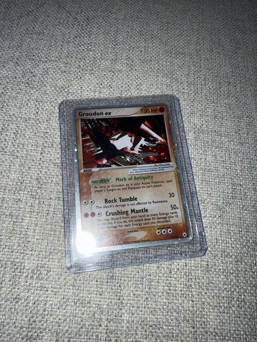 Pokémon Groudon EX Hidden Legends Holographic 2004 93/101