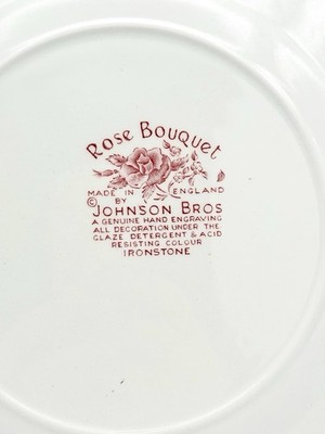 Johnson Brothers Rose Bouquet Pink - Dinner Plates 9 7/8”, Set of