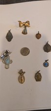 Virgin Mary religous metal charms