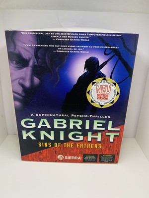 Gabriel Knight Sins Of The Fathers   PC 3,5'' Diskette Big Box Sierra  