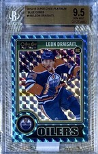 2014 OPC PLATINUM BLUE CUBES /65 LEON DRAISAITL RC BGS 9.5 POP 4