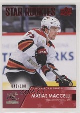 2021-22 Upper Deck AHL Star Rookies Exclusives 48/100 Matias Maccelli #121 12l5