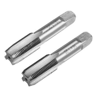 M16 x 1.25 Alloy Tool Steel Taper/Bottom Thread Taps Metric Hand Tap Set 1 Pair