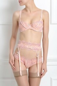 Agent Provocateur Darianna SOIREE Pink Sequin Suspender AP3 Medium NWT $790