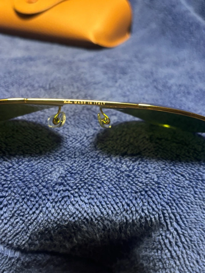 Ray-Ban Aviator Sunglasses RB3025 55-14mm Gold Frame Blue Mirrored Lens 112/17 - Image 4 of 4